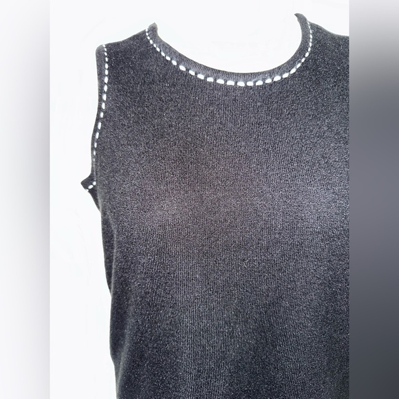 Studio Works Black Sleeveless Tank Top #1745 - Picture 5 of 9